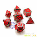 Deluxe Glossy Enamel Solid Metal Polyhedral Game Dice